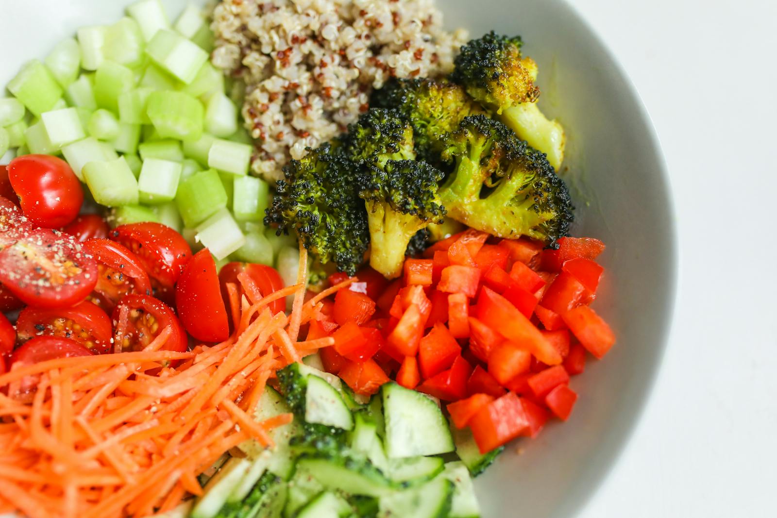 Salada de Quinoa com Vegetais Assados