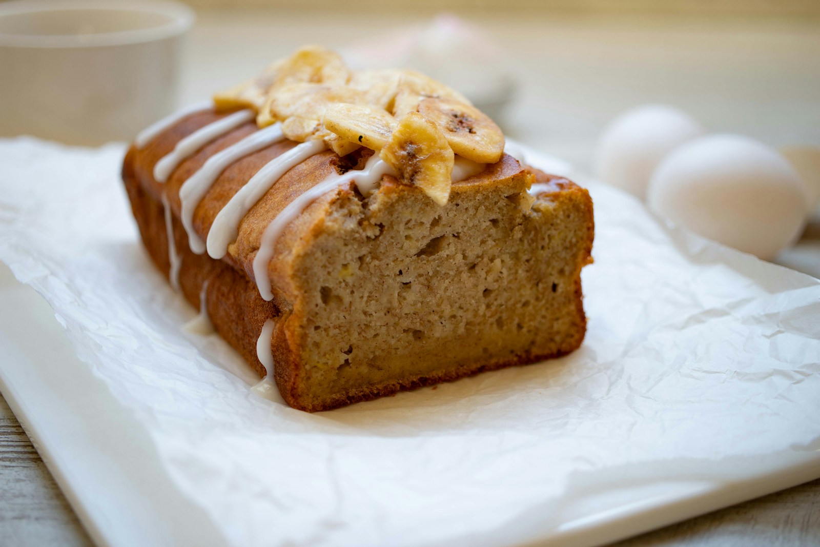 Bolo Vegan de Banana e Nozes